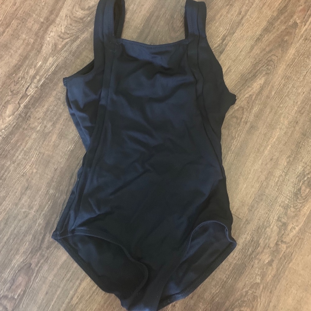 Black Capezio Open Back Leotard, size I